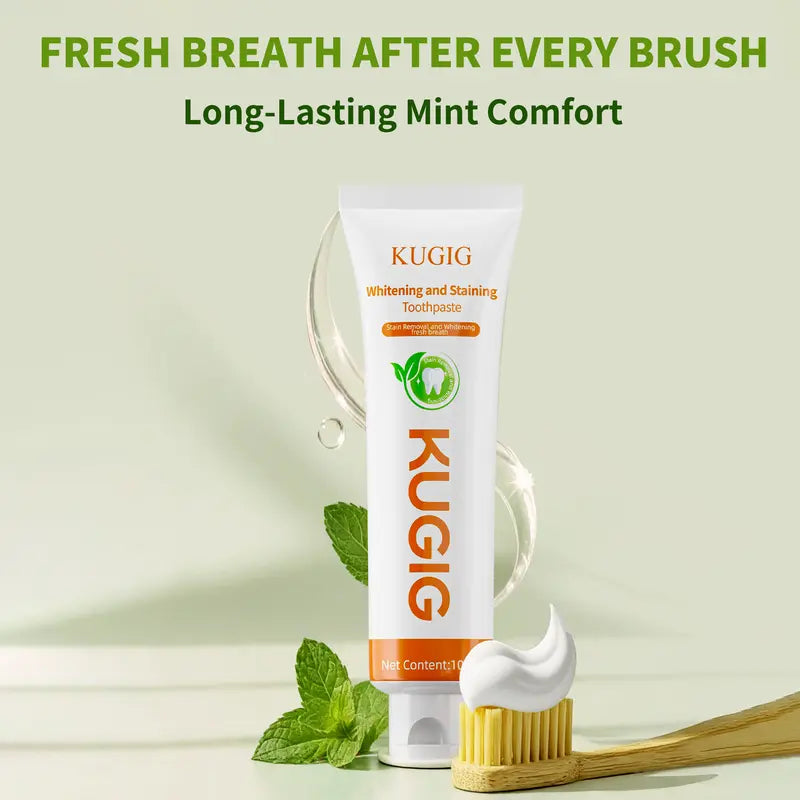 KUGIG Fluoride-Free Whitening Toothpaste — Nano-Hydroxyapatite For Sensitive Teeth